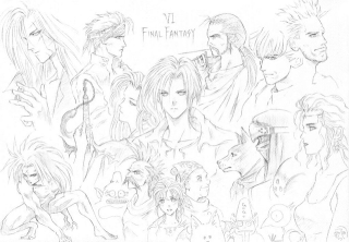 Illustration for article titled Unseen Tetsuya Nomura Sketches From the 1990s